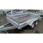 Robuster Metallanhänger, 2 Achsen, 253 x 134 x 50 cm, 750 kg, Lider 39394